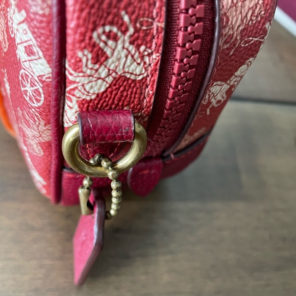 Lunar New Year Camera Bag 16 with Horse And Carriage Print and Varsity Stripe. - Picture 9 of 16